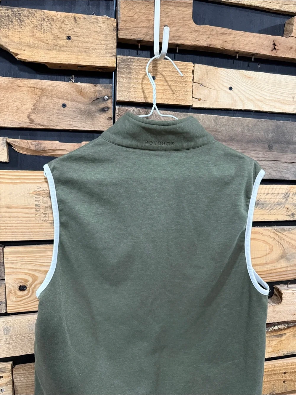 BONOBOS Men’s Clubhouse Golf Vest In Heather‎ Olive Green Size Small